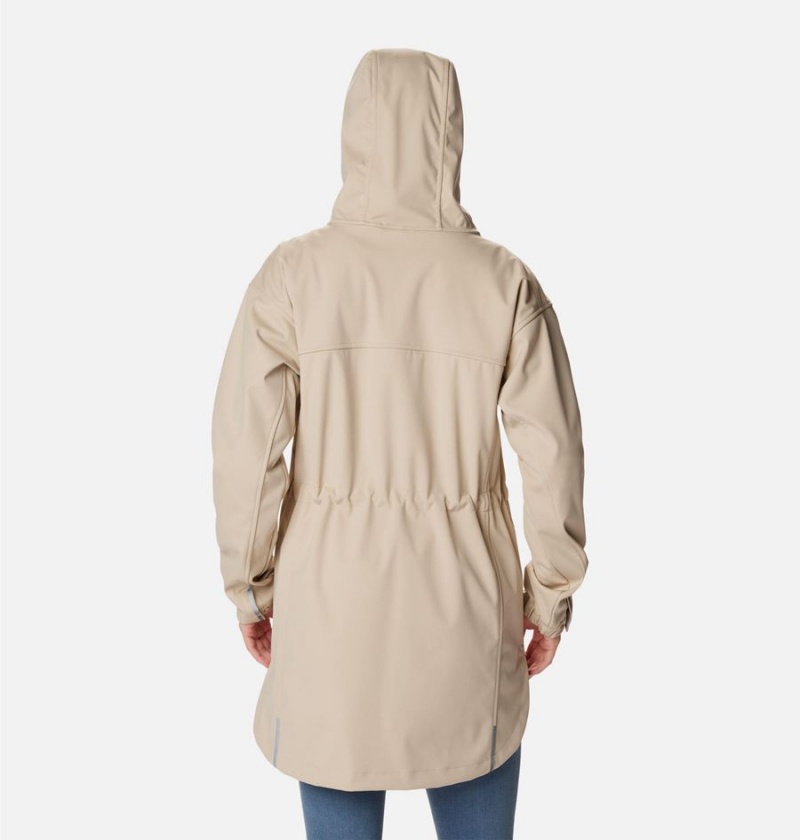Columbia Flora Park Women's Softshell Jackets Khaki | AKVZUB-854