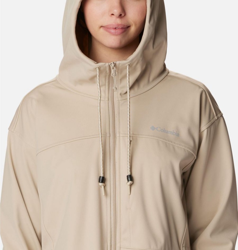 Columbia Flora Park Women's Softshell Jackets Khaki | AKVZUB-854