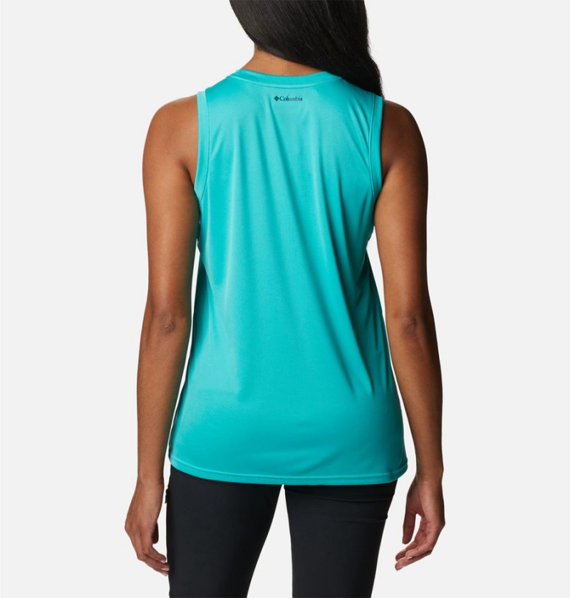 Columbia Fork Stream Graphic Women's Tank Top Turquoise | JQCHOK-360