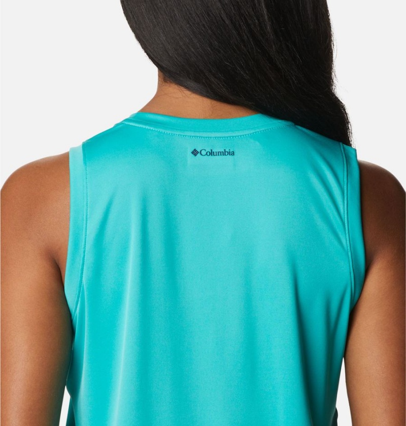 Columbia Fork Stream Graphic Women's Tank Top Turquoise | JQCHOK-360