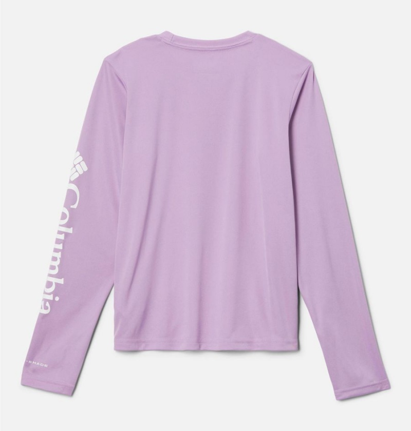 Columbia Fork Stream Long Sleeve Kids' T-Shirt Purple | QFTIUB-912