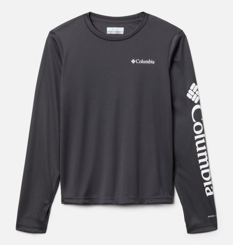 Columbia Fork Stream Long Sleeve Kids\' T-Shirt Grey | SRTPLO-358