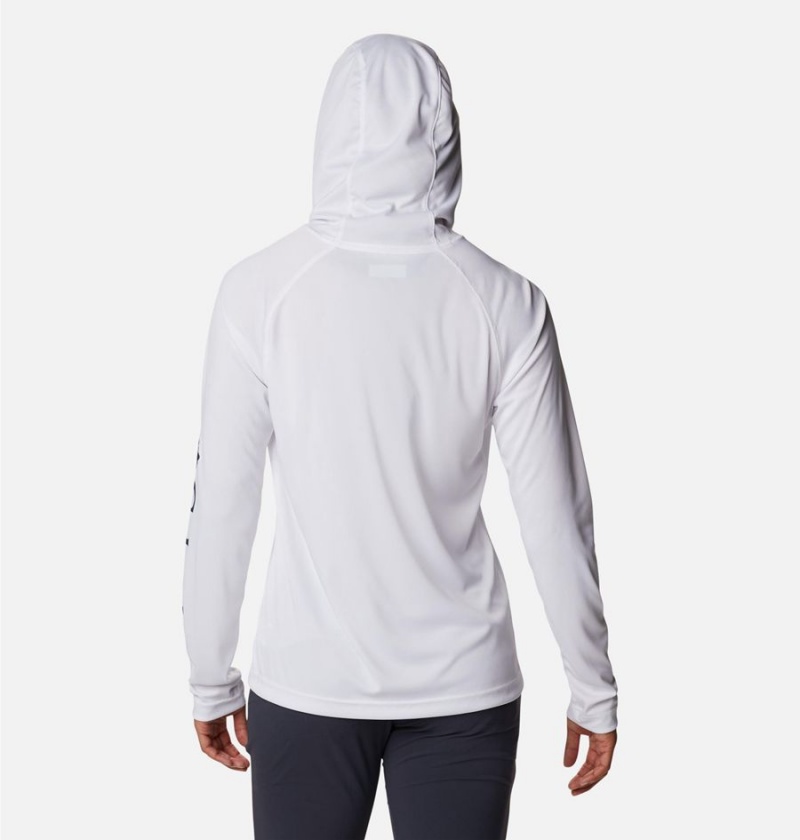 Columbia Fork Stream Long Sleeve Women's Hoodie White | CKXDTM-580