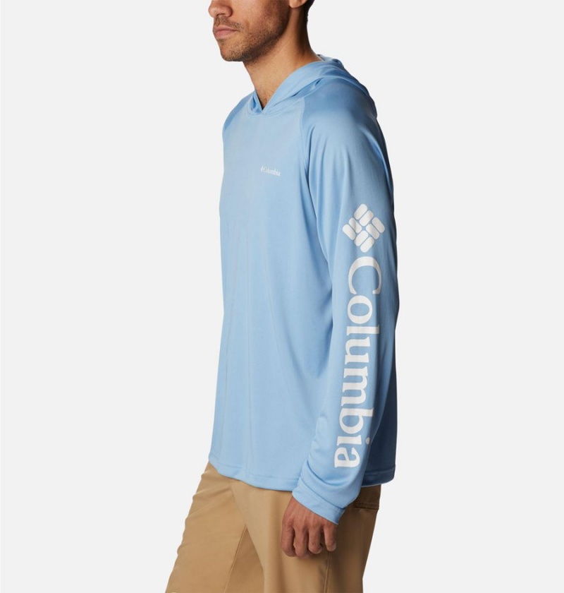 Columbia Fork Stream Men's Hoodie Blue | XURMOE-847