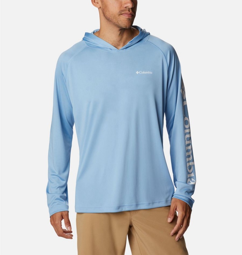 Columbia Fork Stream Men's Hoodie Blue | XURMOE-847