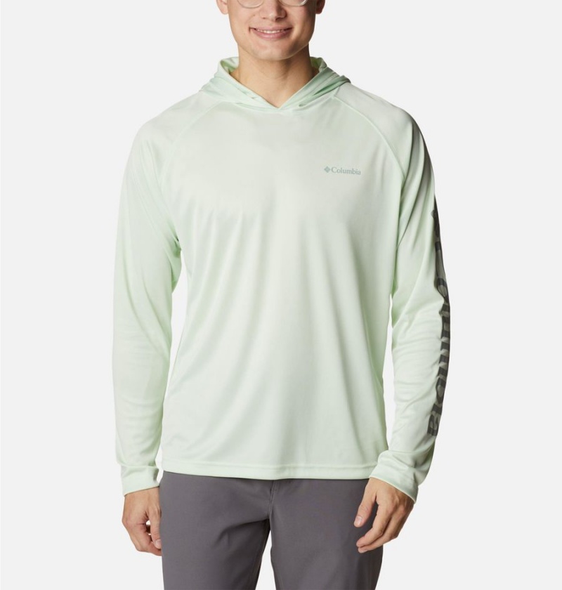 Columbia Fork Stream Men\'s Hoodie Green | NTWXPM-381