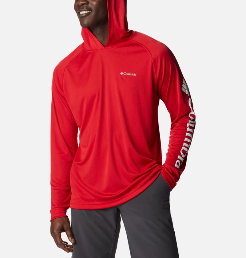 Columbia Fork Stream Men's Hoodie Red | FCRGSK-357