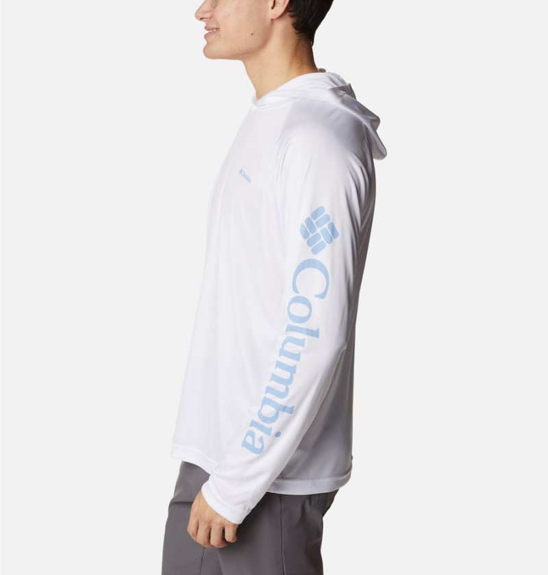 Columbia Fork Stream Men's Hoodie White | NBTWXF-120