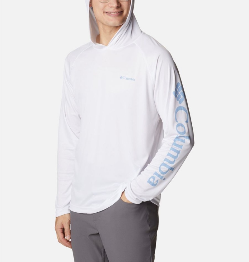 Columbia Fork Stream Men's Hoodie White | NBTWXF-120