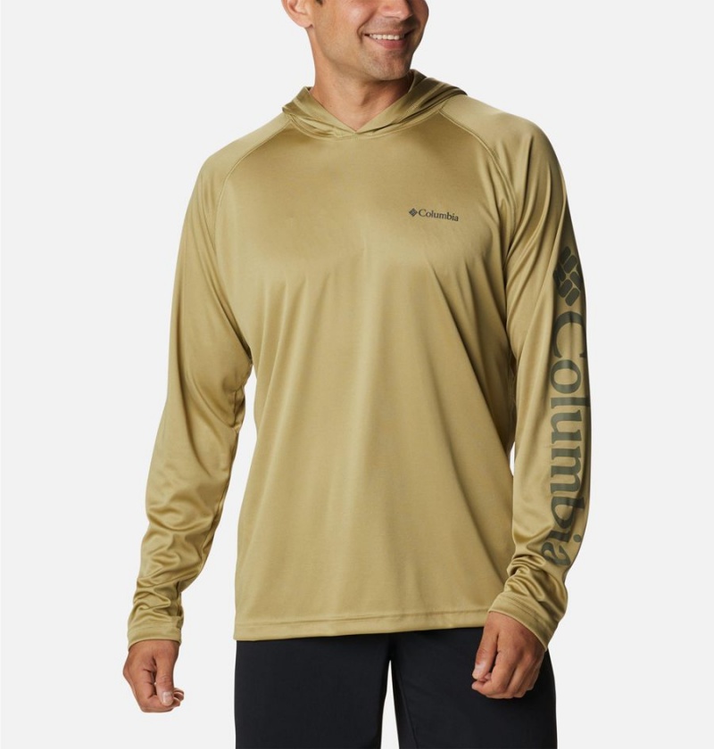 Columbia Fork Stream Men\'s Hoodie Yellow | CHVUZP-672
