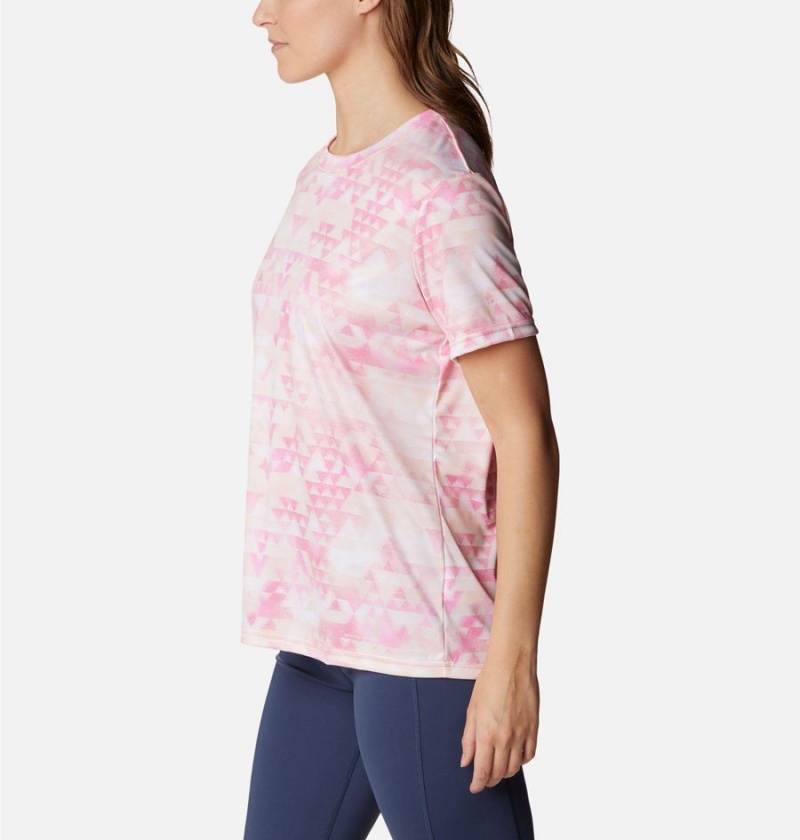 Columbia Fork Stream Women's T-Shirt Pink | RDJZSF-748