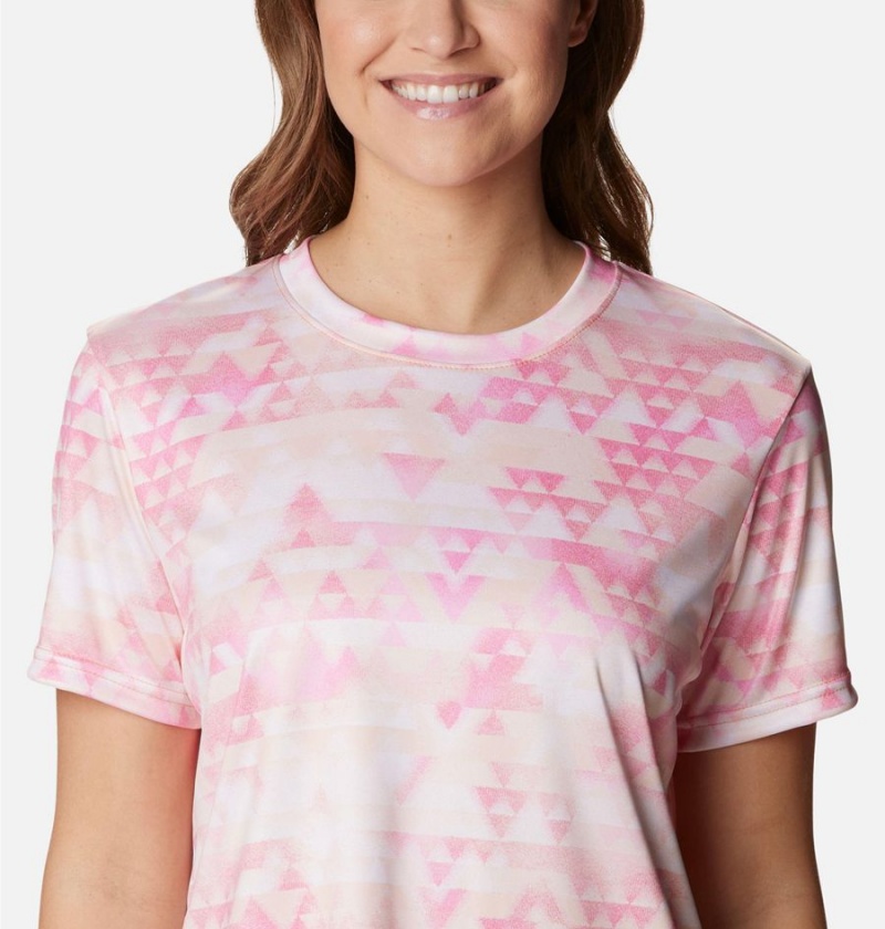 Columbia Fork Stream Women's T-Shirt Pink | RDJZSF-748
