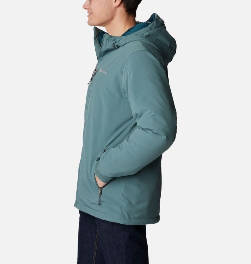 Columbia Gate Racer Softshell Insulated Men's Puffer Jacket Blue | JBRPLO-537