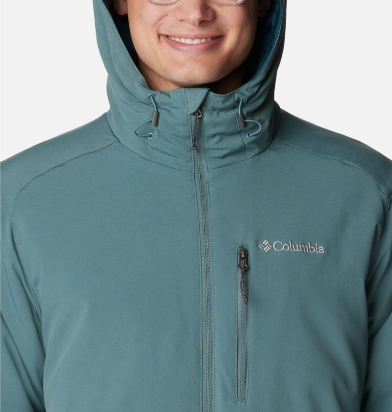 Columbia Gate Racer Softshell Insulated Men's Puffer Jacket Blue | JBRPLO-537