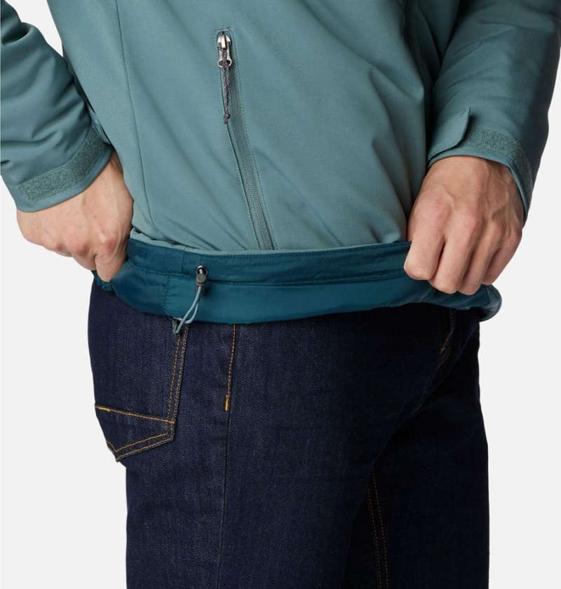 Columbia Gate Racer Softshell Insulated Men's Puffer Jacket Blue | JBRPLO-537