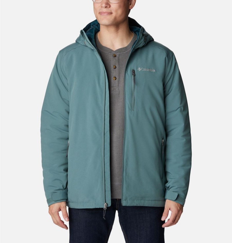 Columbia Gate Racer Softshell Insulated Men's Puffer Jacket Blue | JBRPLO-537