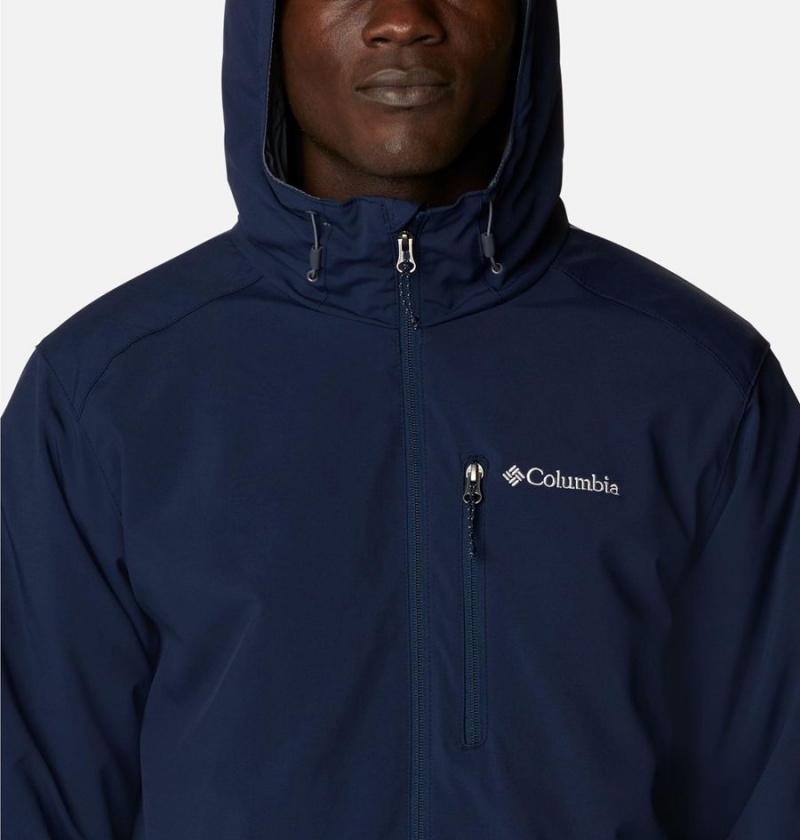 Columbia Gate Racer Softshell Insulated Men's Puffer Jacket Navy | IXRMPF-720