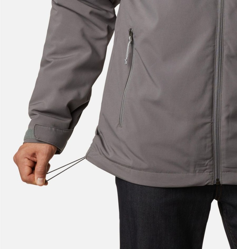 Columbia Gate Racer Softshell Insulated Men's Puffer Jacket Grey | ZBHWGX-246