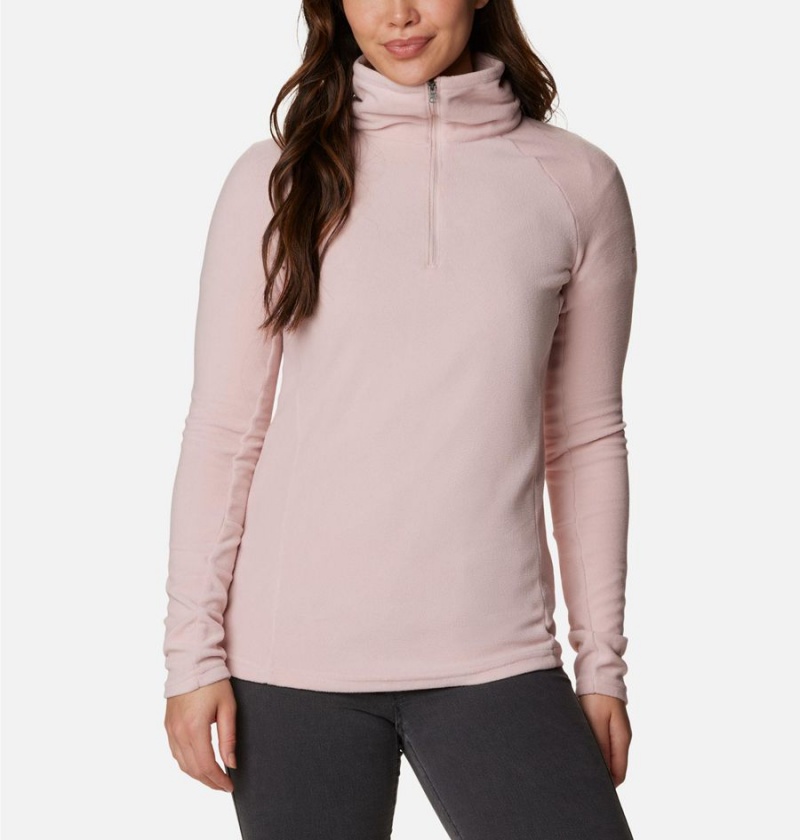 Columbia Glacial IV Half Zip Fleece Women\'s Pullover Pink | ENTMOP-294