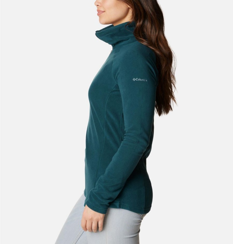 Columbia Glacial IV Half Zip Fleece Women's Pullover Turquoise | LACJPK-517
