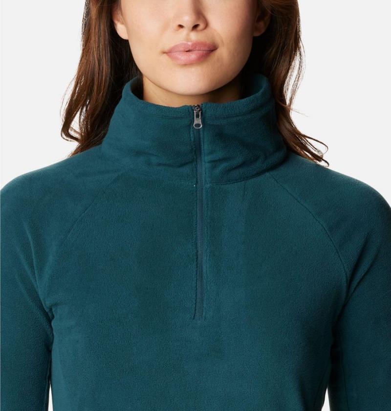 Columbia Glacial IV Half Zip Fleece Women's Pullover Turquoise | LACJPK-517