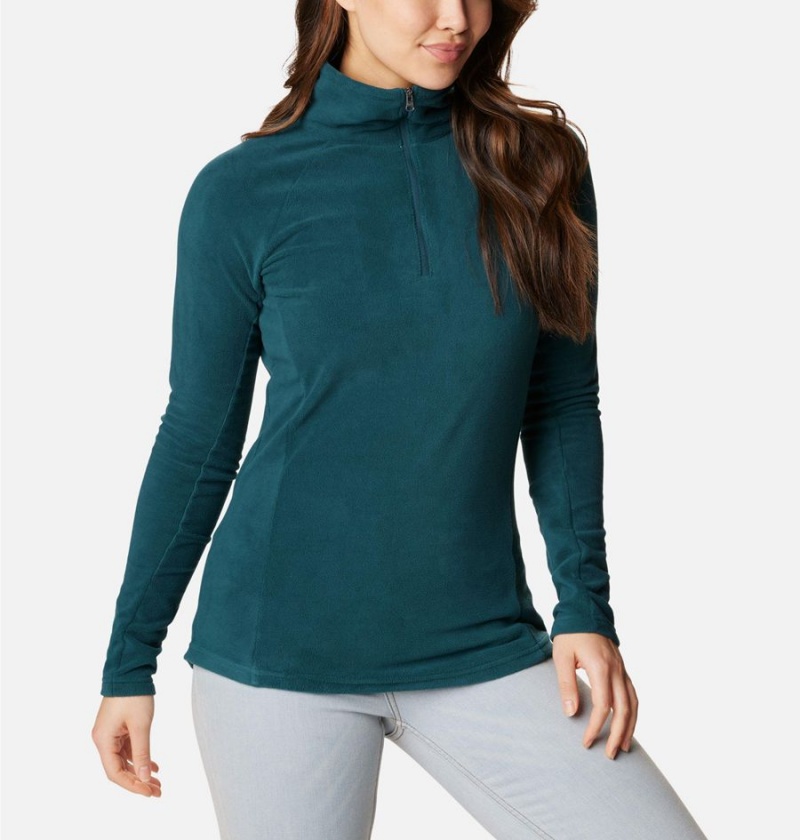 Columbia Glacial IV Half Zip Fleece Women's Pullover Turquoise | LACJPK-517