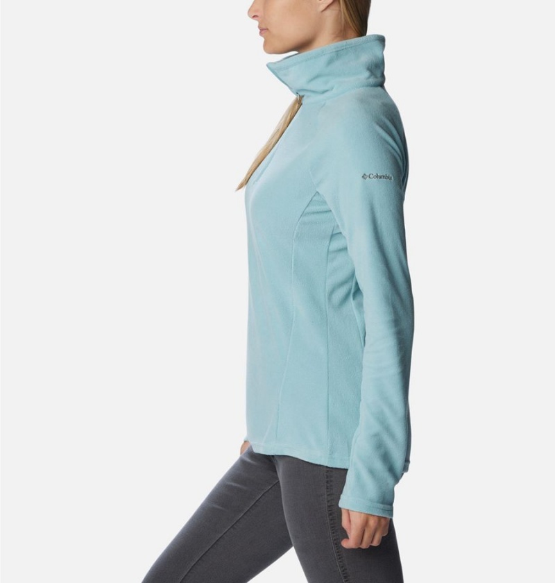 Columbia Glacial IV Half Zip Fleece Women's Pullover Turquoise | LYTAKX-592