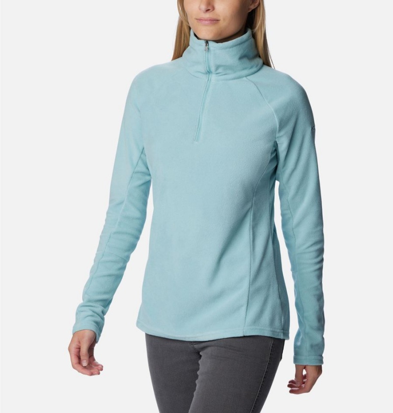 Columbia Glacial IV Half Zip Fleece Women's Pullover Turquoise | LYTAKX-592