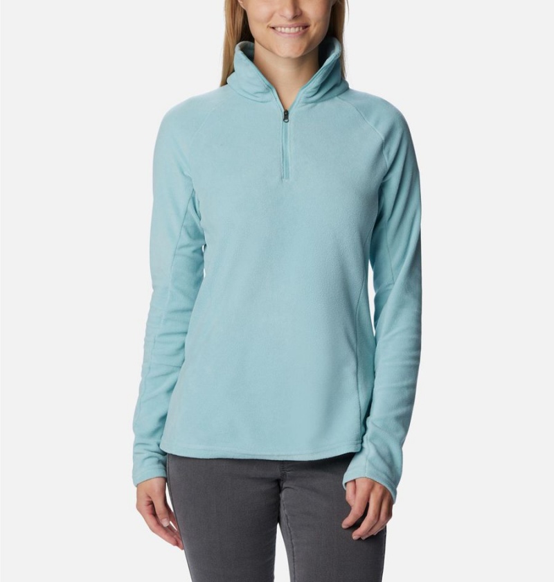 Columbia Glacial IV Half Zip Fleece Women\'s Pullover Turquoise | LYTAKX-592