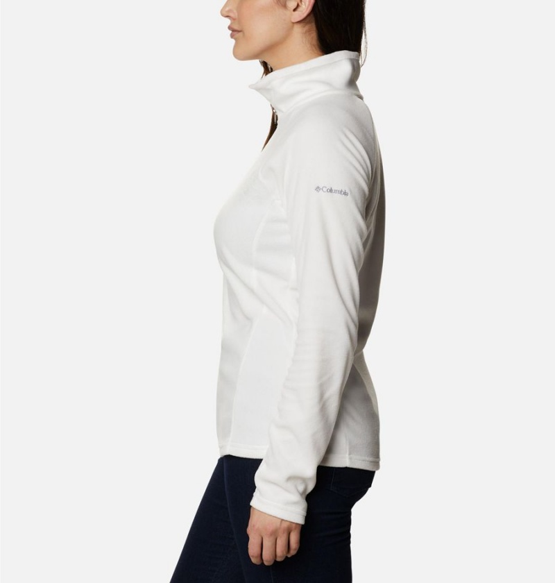Columbia Glacial IV Half Zip Fleece Women's Pullover White | DZPTHV-370