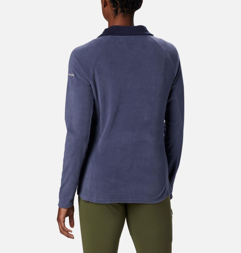 Columbia Glacial IV Half Zip Fleece Women's Pullover Navy | GRKYOC-784