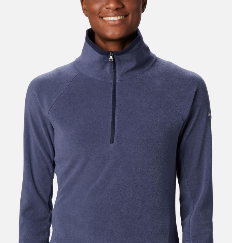 Columbia Glacial IV Half Zip Fleece Women's Pullover Navy | GRKYOC-784