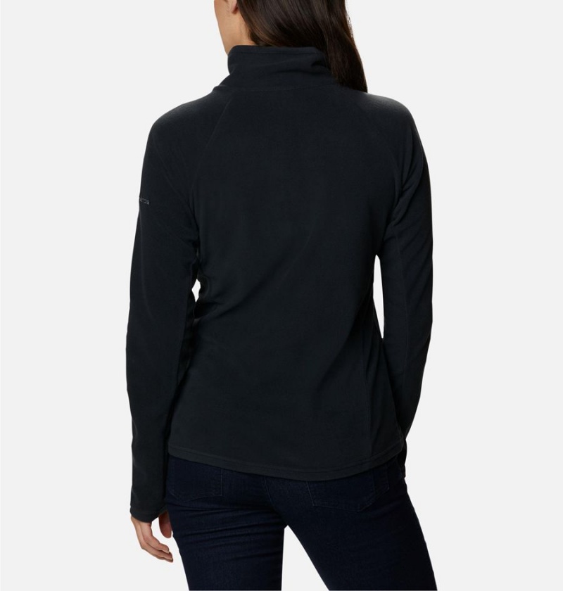 Columbia Glacial IV Half Zip Fleece Women's Pullover Black | LMYQCD-437