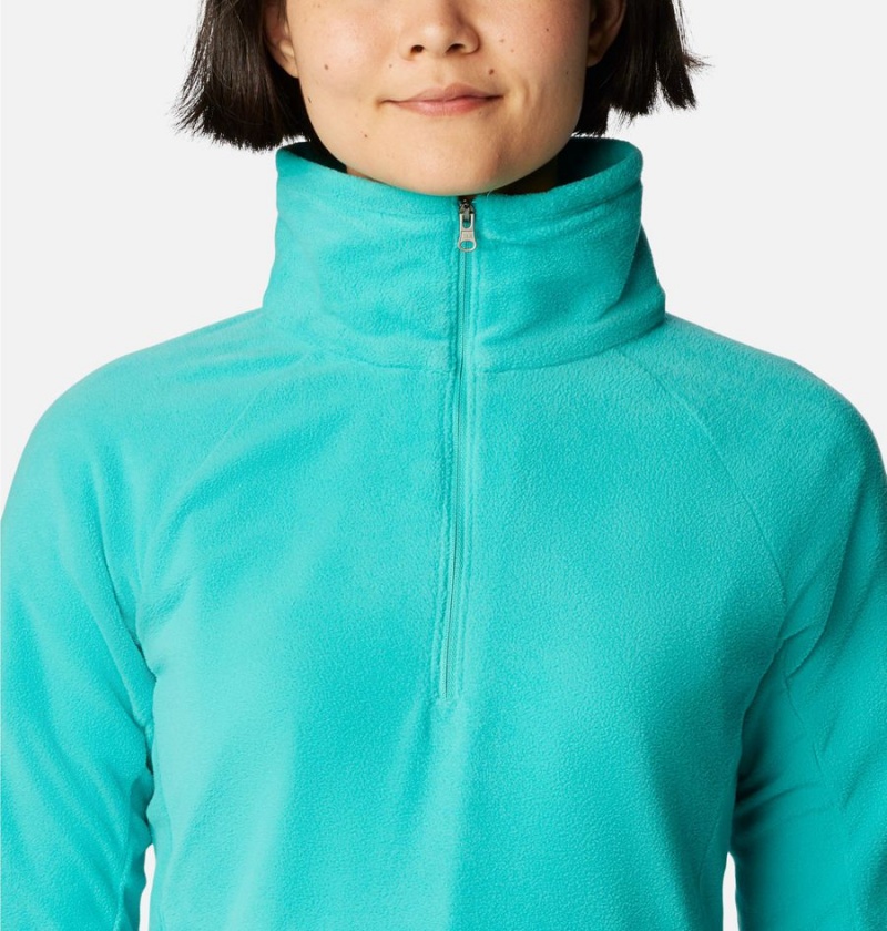 Columbia Glacial IV Half Zip Fleece Women's Pullover Turquoise | LZVKGB-069