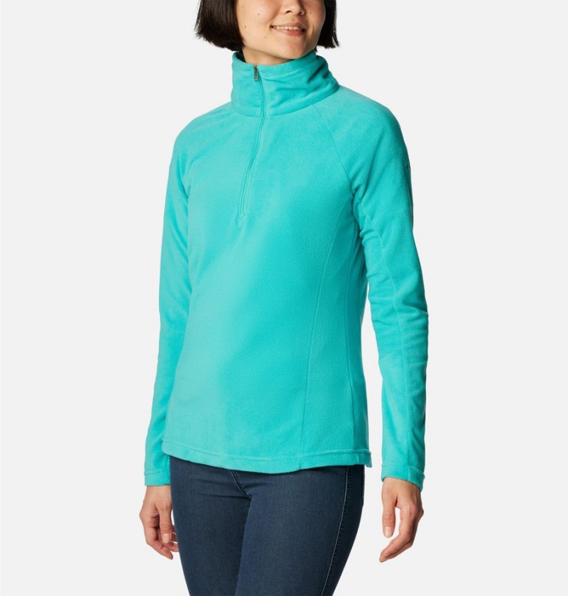 Columbia Glacial IV Half Zip Fleece Women's Pullover Turquoise | LZVKGB-069