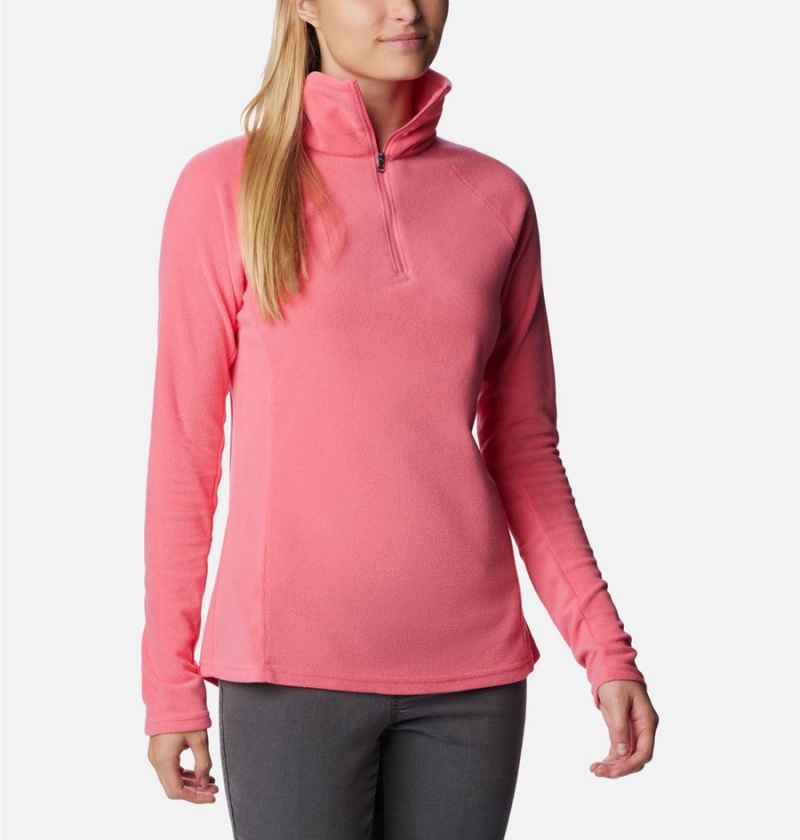 Columbia Glacial IV Half Zip Fleece Women's Pullover Pink | HPJAEV-360