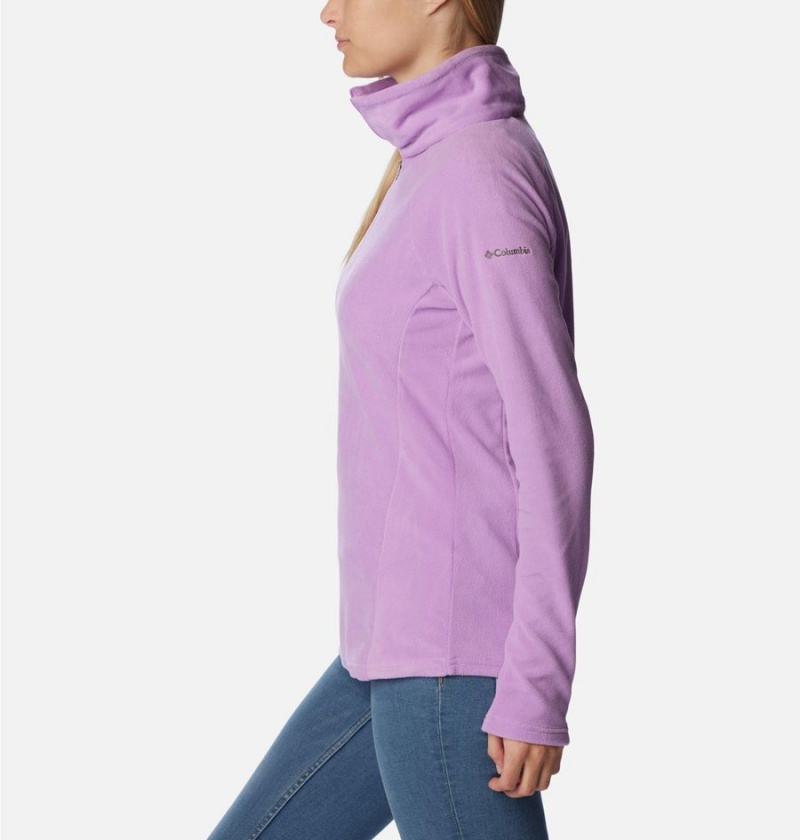 Columbia Glacial IV Half Zip Fleece Women's Pullover Purple | VQFAZH-468