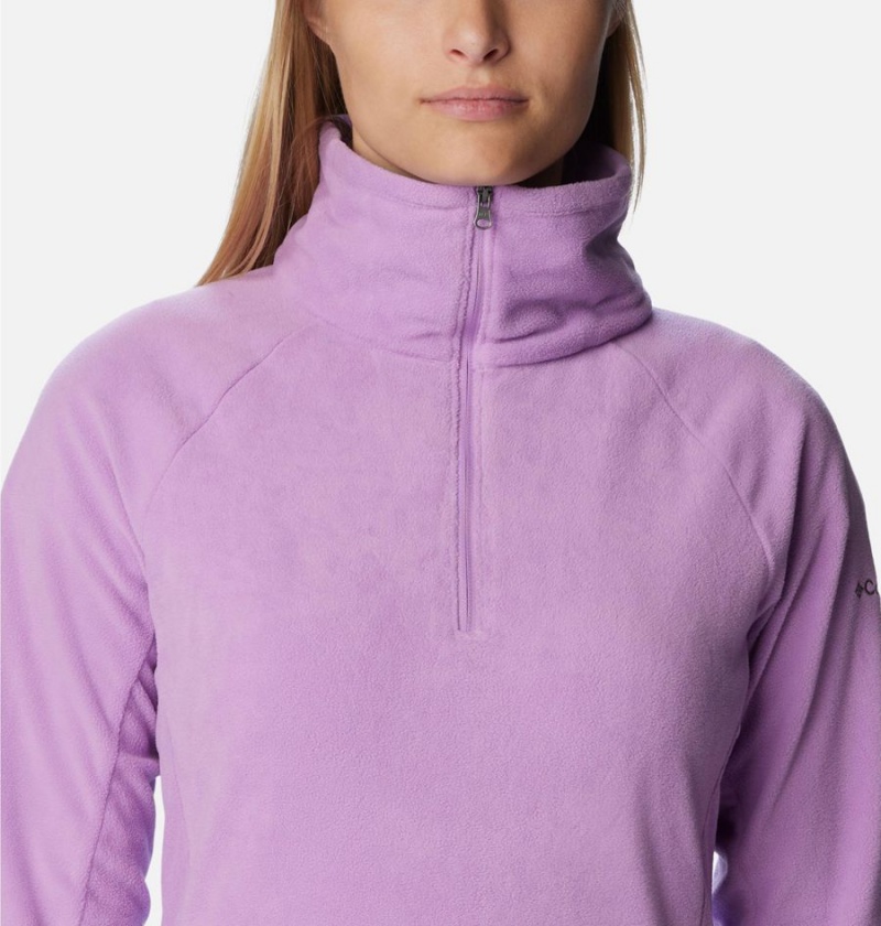 Columbia Glacial IV Half Zip Fleece Women's Pullover Purple | VQFAZH-468
