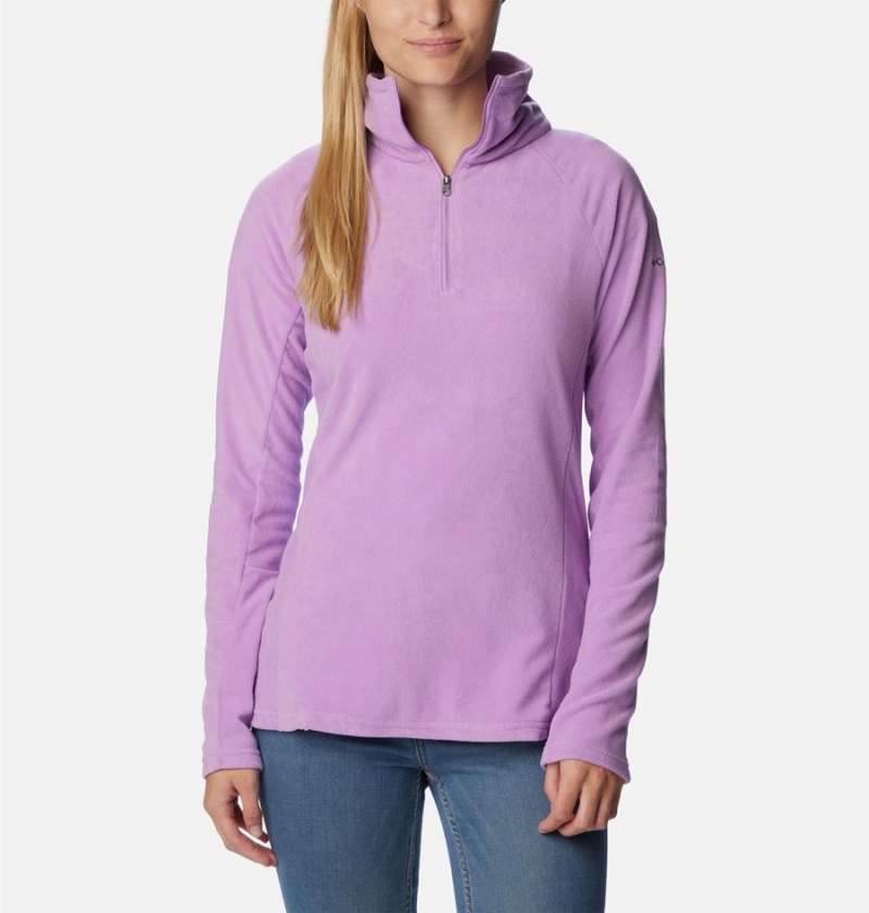 Columbia Glacial IV Half Zip Fleece Women\'s Pullover Purple | VQFAZH-468