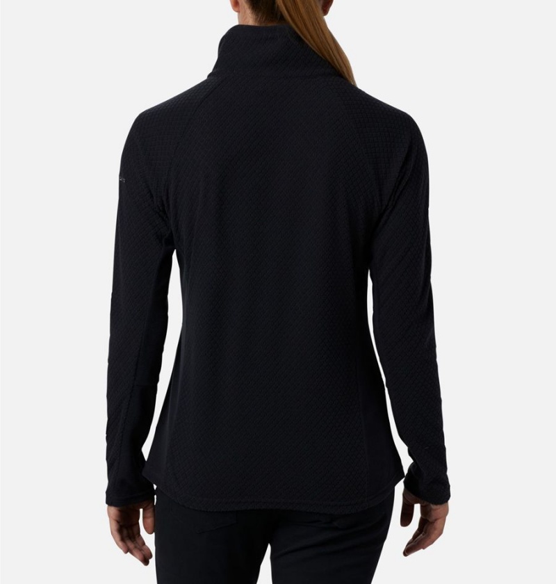 Columbia Glacial IV Print Half Zip Women's Pullover Black | GLAXIB-809