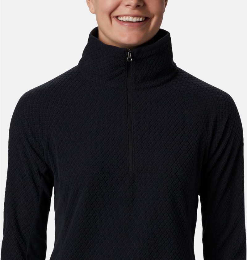Columbia Glacial IV Print Half Zip Women's Pullover Black | GLAXIB-809