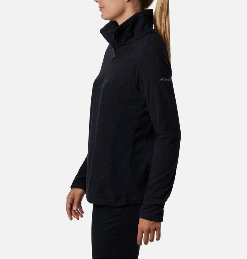 Columbia Glacial IV Print Half Zip Women's Pullover Black | GLAXIB-809
