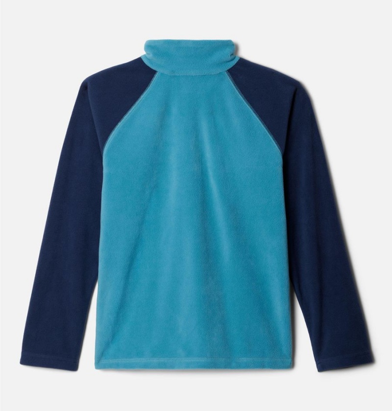 Columbia Glacial Quarter Zip Pullover Kids' Fleece Navy | IBGNQH-726