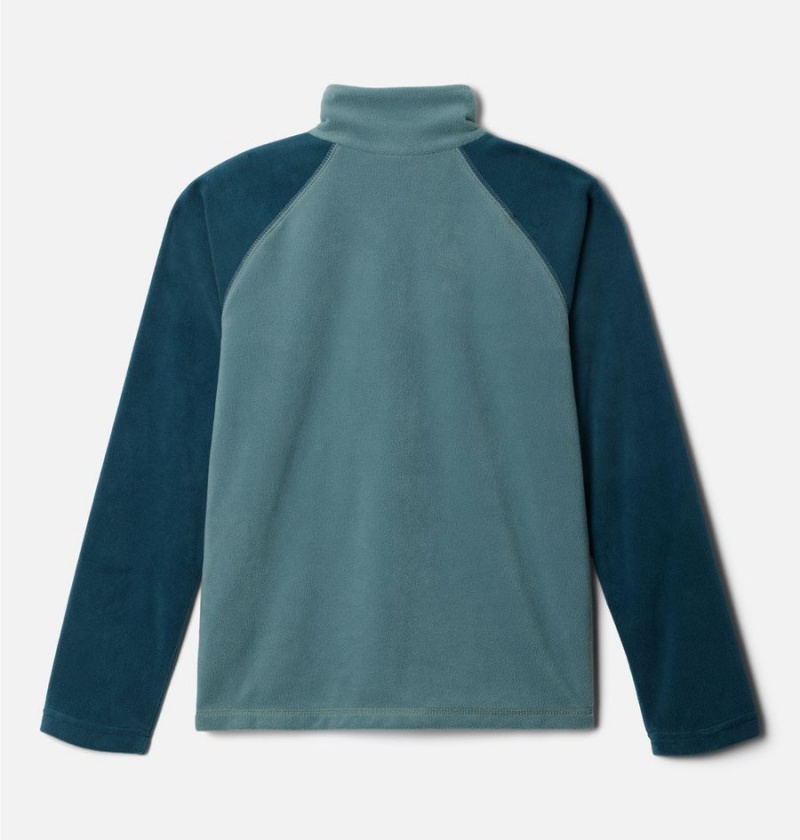 Columbia Glacial Quarter Zip Pullover Kids' Fleece Turquoise | CNIBOS-049