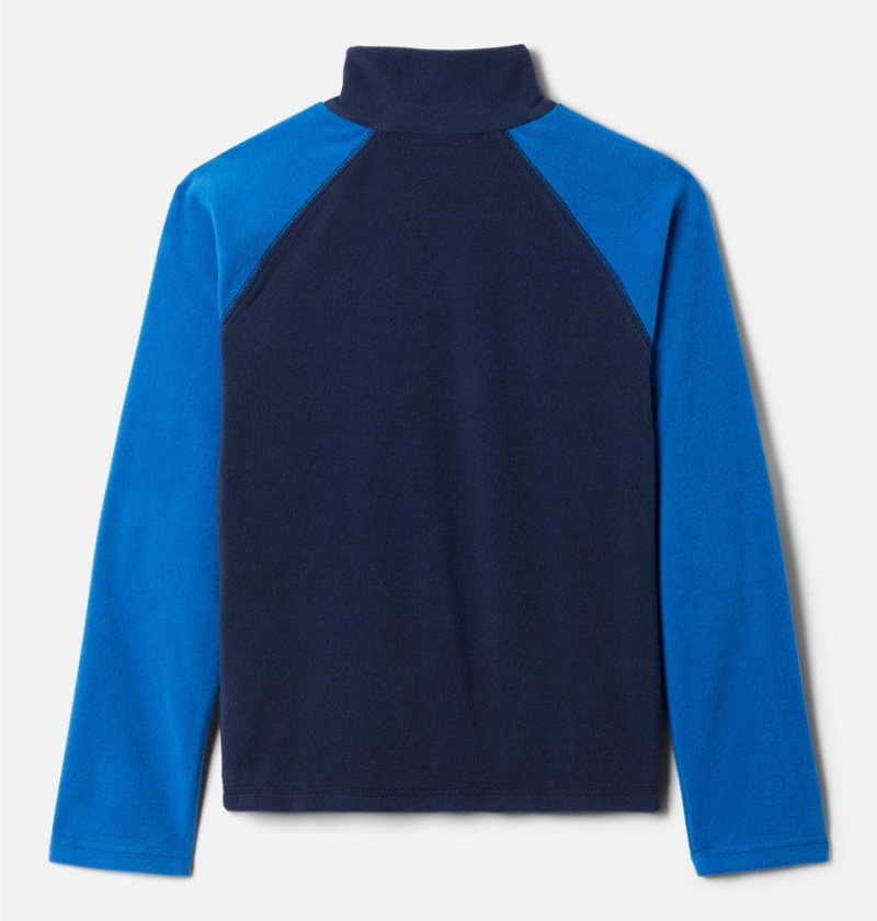 Columbia Glacial Quarter Zip Pullover Kids' Fleece Navy | CMZQBO-961