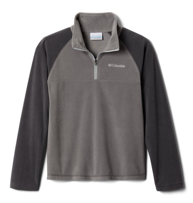 Columbia Glacial Quarter Zip Pullover Kids\' Fleece Grey | ALTVSY-913