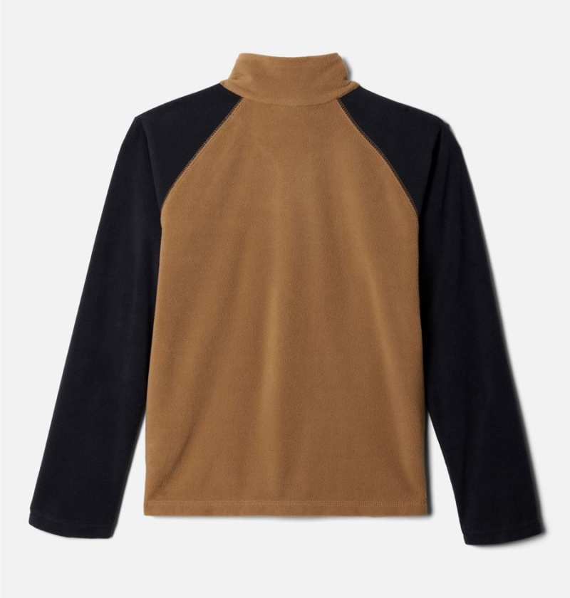 Columbia Glacial Quarter Zip Pullover Kids' Fleece Brown | VLSTNP-532