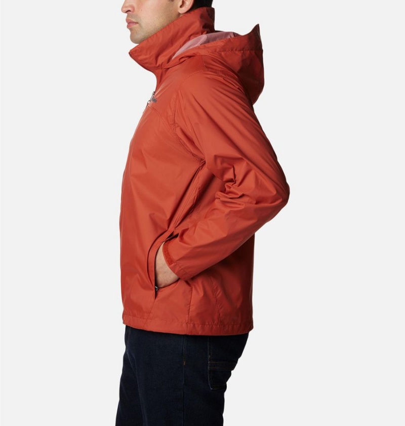 Columbia Glennaker Lake Men's Rain Jacket Red | JPBZKC-836