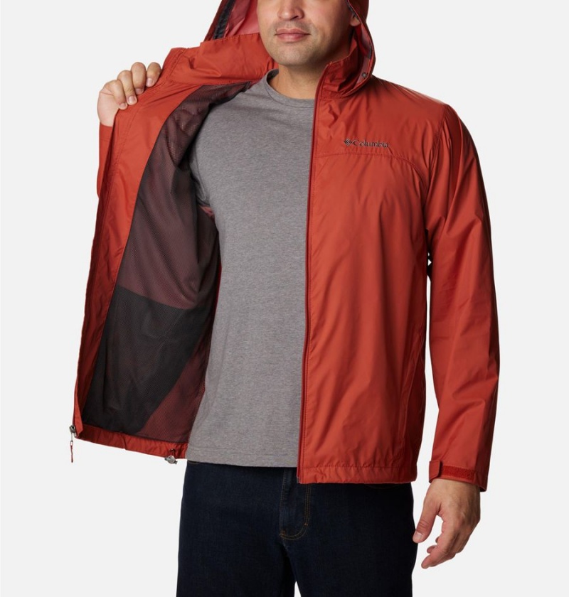 Columbia Glennaker Lake Men's Rain Jacket Red | JPBZKC-836
