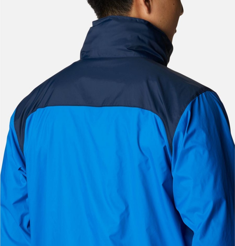 Columbia Glennaker Lake Men's Rain Jacket Blue | ORLBPT-189